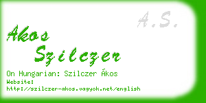 akos szilczer business card